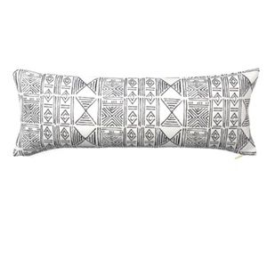 Mud cloth pillow cover by St. Frank.